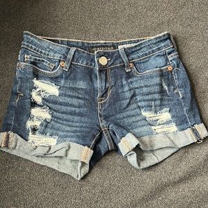 Distressed shorts